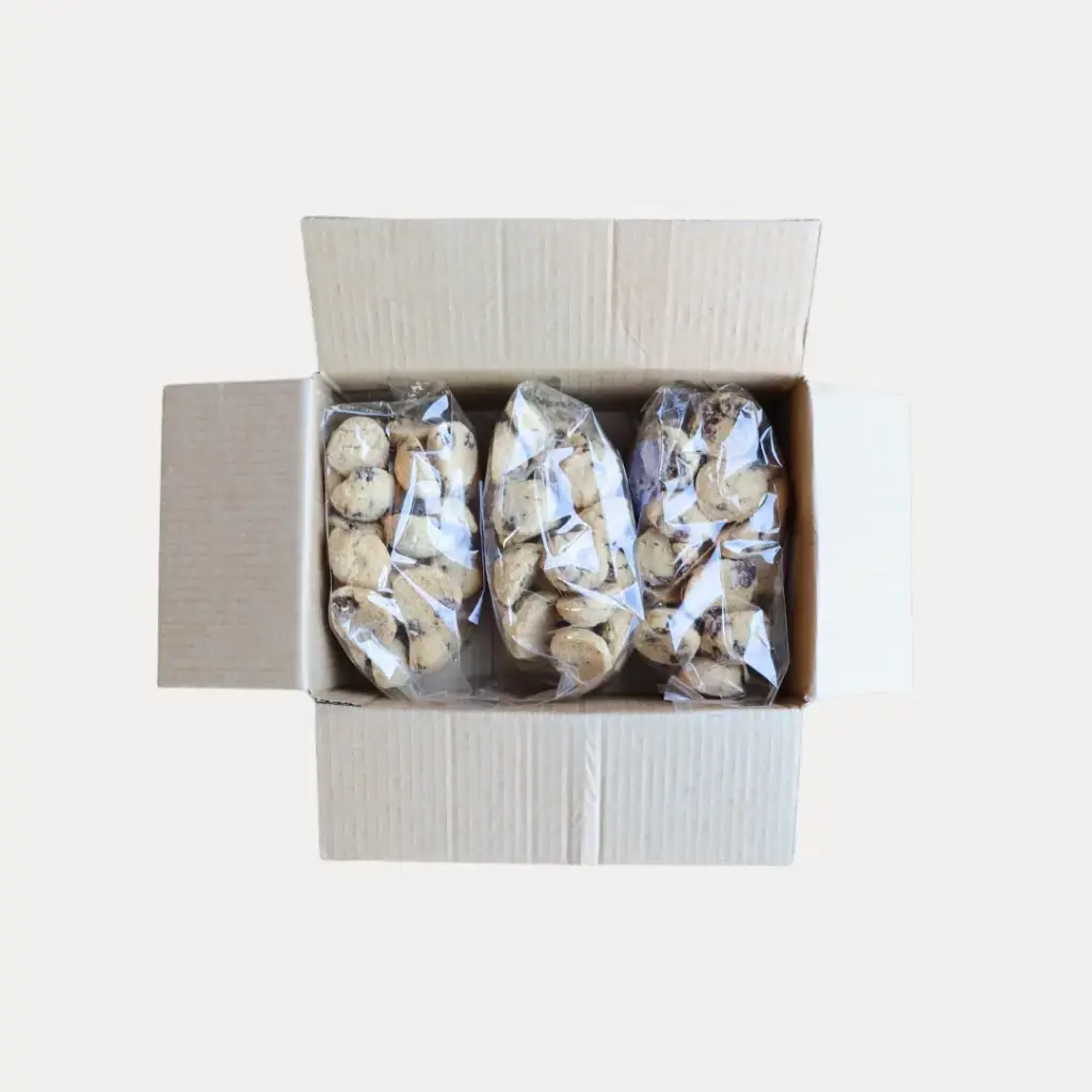 Gluten Free Milk Choccy Chunk Cookies 11g Bulk Bites 500g Bag x 3 Carton