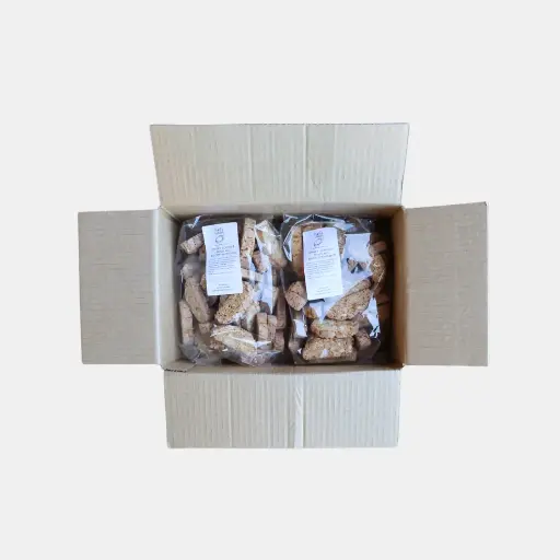 [BBG20] Ginger Almond & Brazil Nut Biscotti Bites 9g Bulk Small 500g Bag x 2 Carton