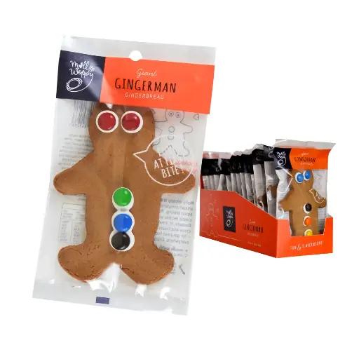 [GRM32] Gingerbread Man Cookies Grab'N'Go 59g 16/Slv