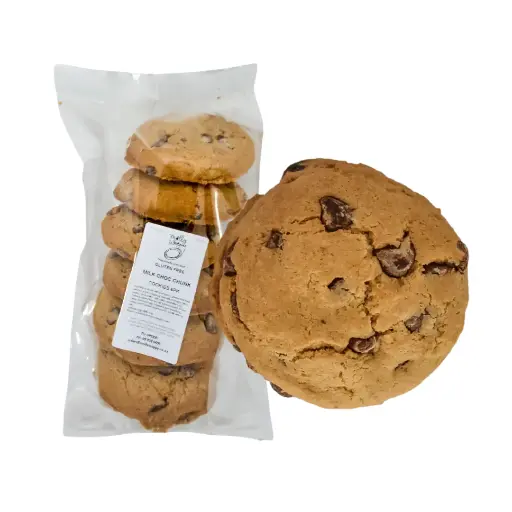 [ABM11] Gluten Free Milk Choccy Chunk Cookies 68g Bulk Cafe 6Pk
