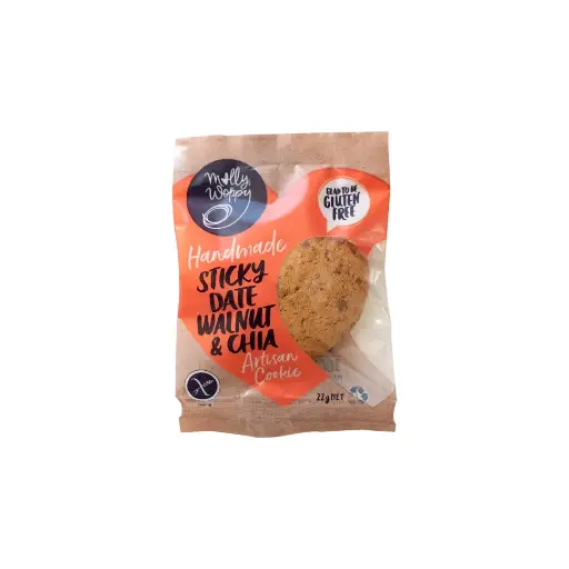 [ARW60] Sticky Date Walnut & Chia Gluten Free Cookie Small Grab'N'Go 22g x 45 Carton